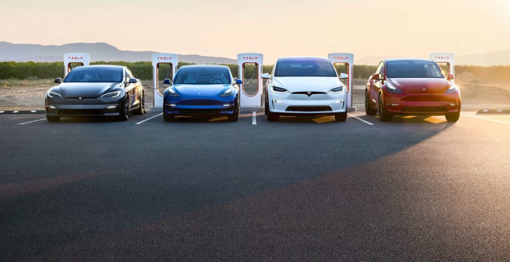 tesla supercharger 10ans voiture electrique