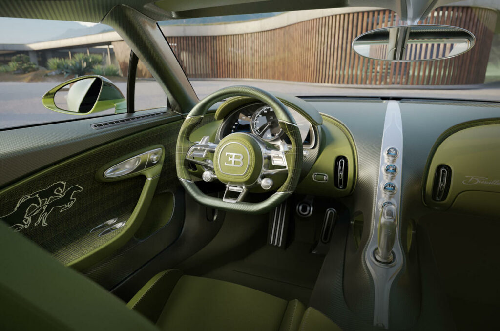 Bugatti Brouillard W16 1600 ch poste de conduite