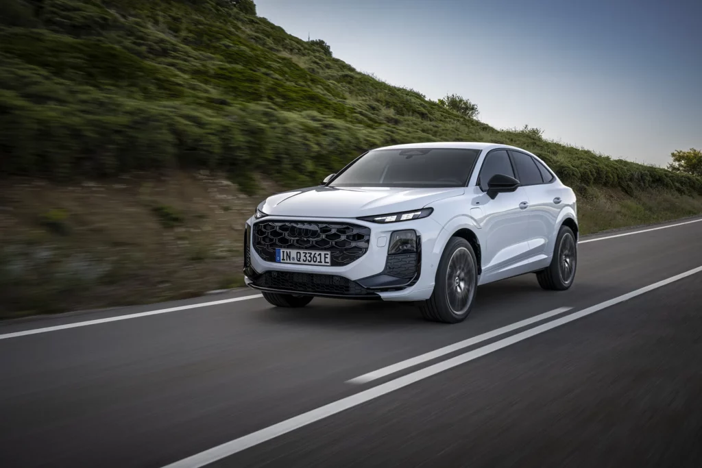 Audi Q3 Sportback 2026 route trois quart avant