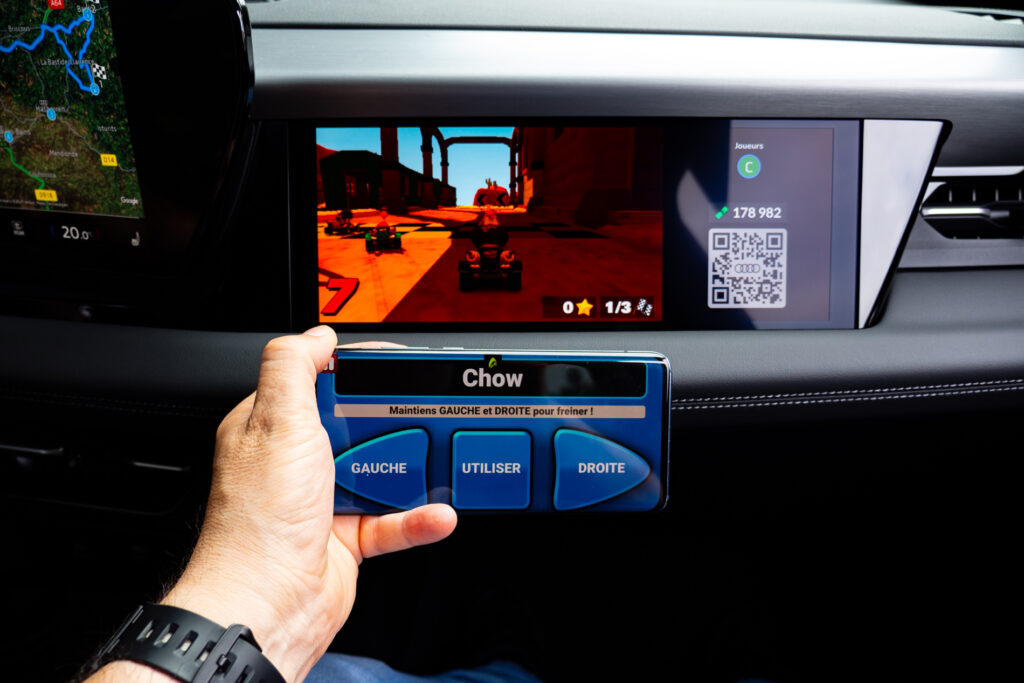 Essai Q6 Sportback e-tron Performance troisième écran jeux