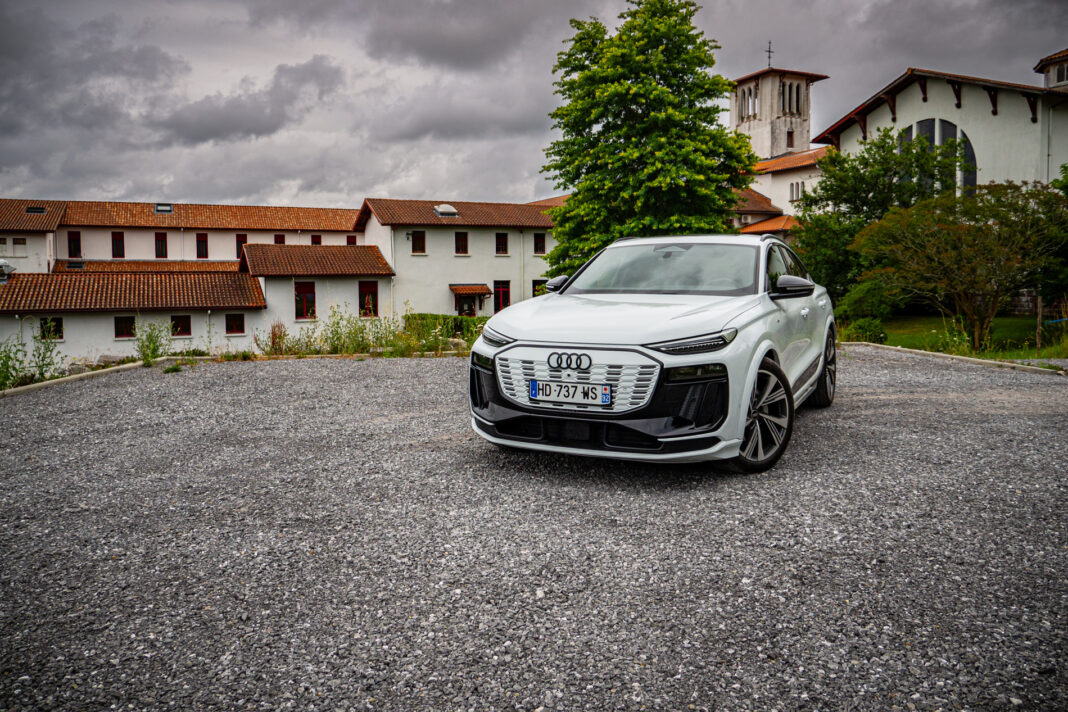 Essai Q6 Sportback e-tron Performance trois quart face