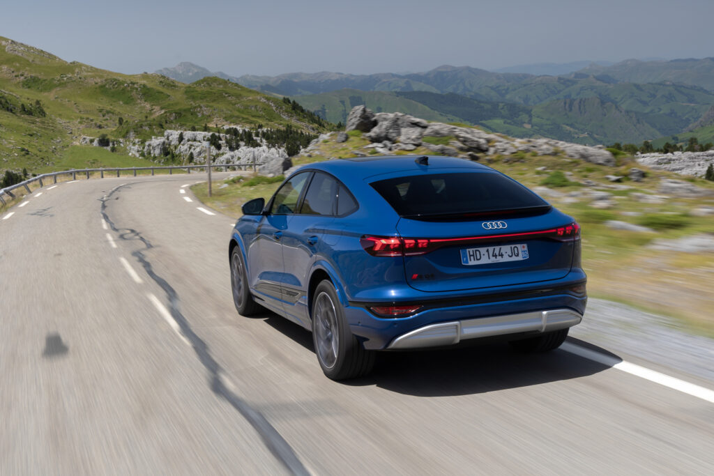 Essai Q6 Sportback e-tron Performance vue arrière 